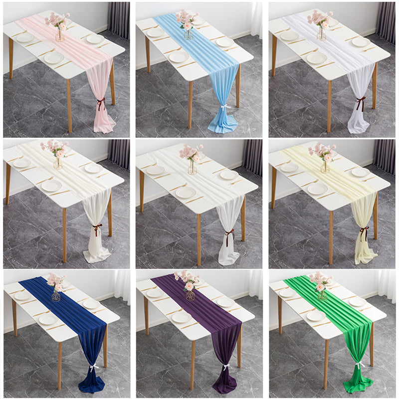 Premium Chiffon Table Runner 10ft Pink
