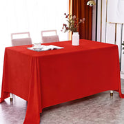 Velvet 60"x126" Rectangular Tablecloth Red