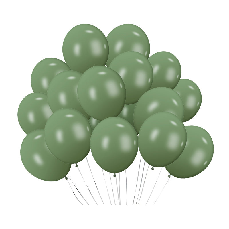 5" Latex Balloons 100 Pcs Retro Avocado Green