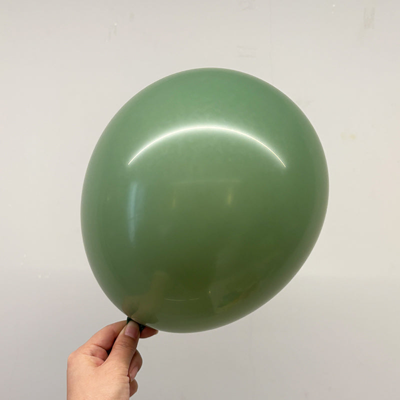 10" Latex Balloons 100 Pcs Retro Avocado Green