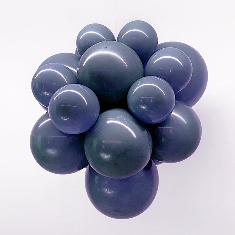 10" Latex Balloons 100 Pcs Retro Blue Haze