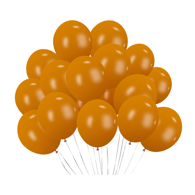 5" Latex Balloons 100 Pcs Retro Caramel Orange