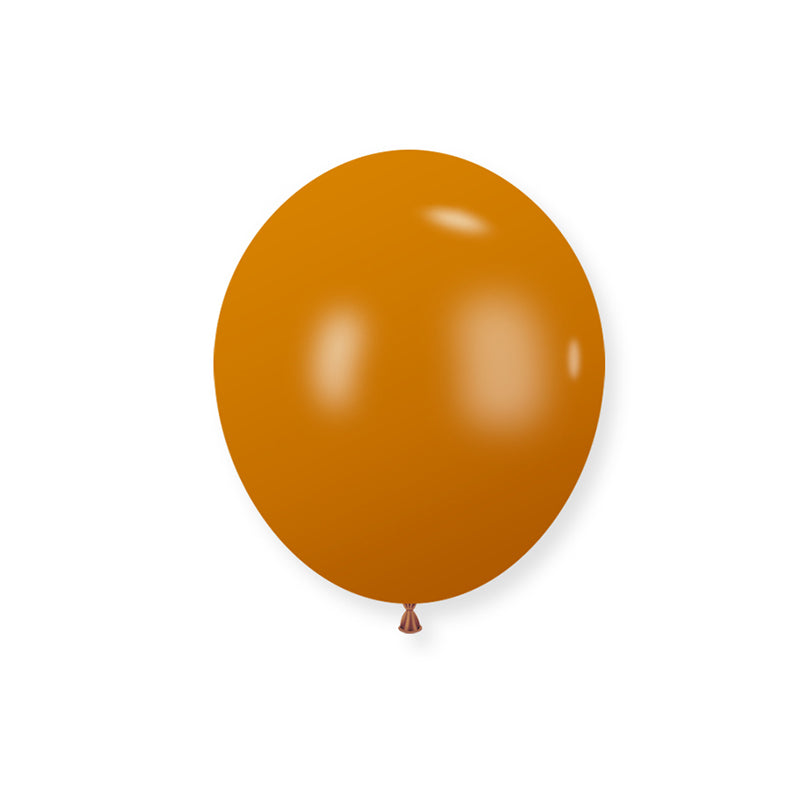 10" Latex Balloons 100 Pcs Retro Caramel Orange