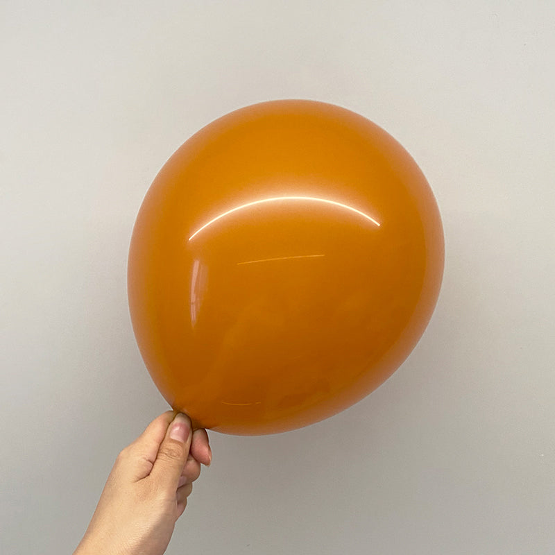 12" Latex Balloons 25 Pcs Retro Caramel Orange