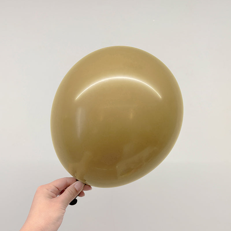 18" Latex Balloons 10 Pcs Retro Coffee