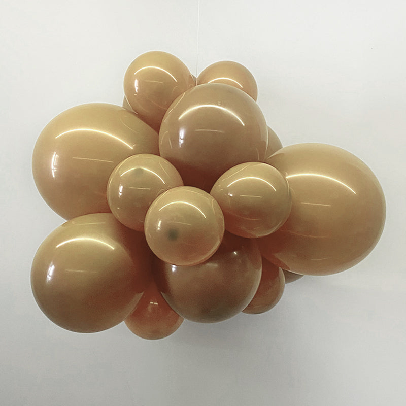 10" Latex Balloons 100 Pcs Retro Light Coffee