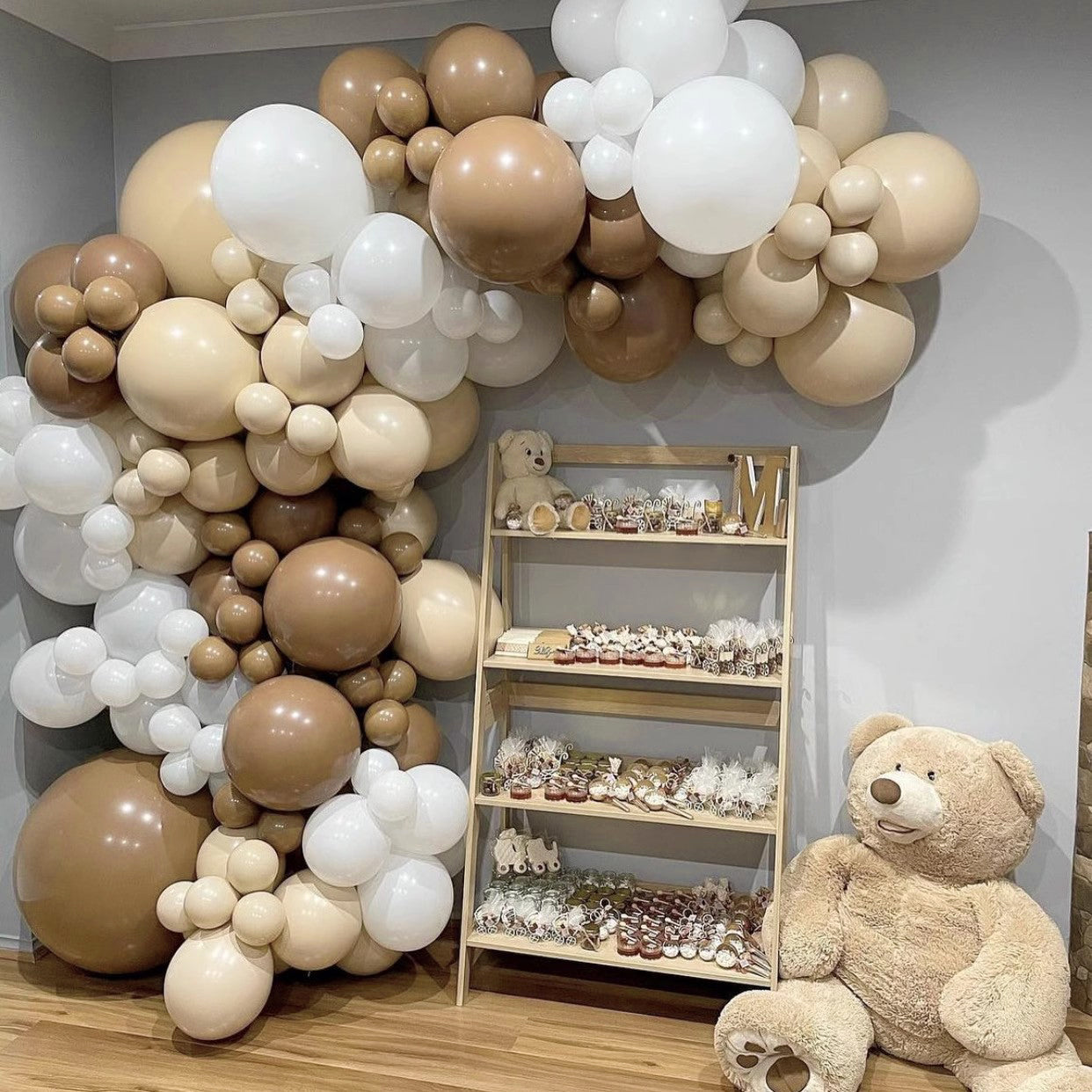 10" Latex Balloons 100 Pcs Retro Light Coffee