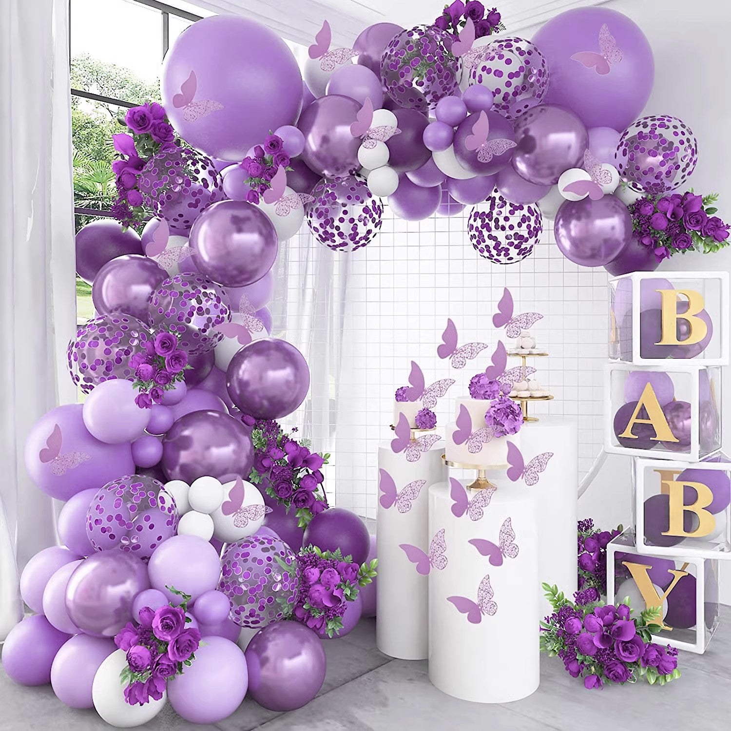 5" Latex Balloons 100 Pcs Retro Taro Purple