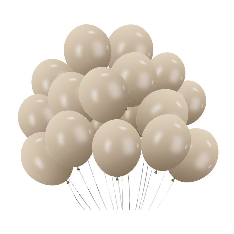 5" Latex Balloons 100 Pcs Retro White Sand