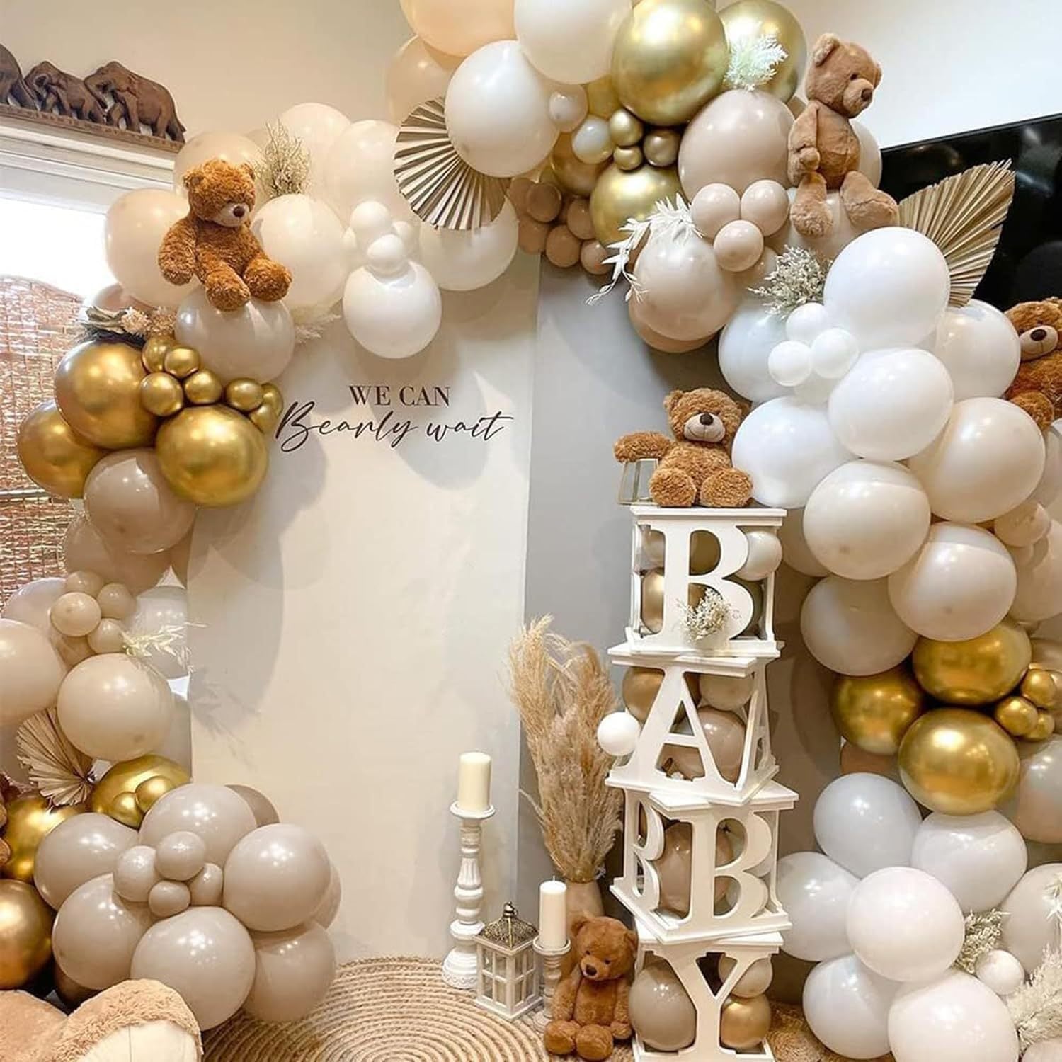 5" Latex Balloons 100 Pcs Retro White Sand
