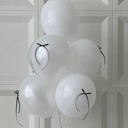 Mini Ribbon Bows Balloons DIY Party Decorations 10" White