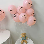 Mini Ribbon Bows Balloons DIY Party Decorations 12" Soft Pink