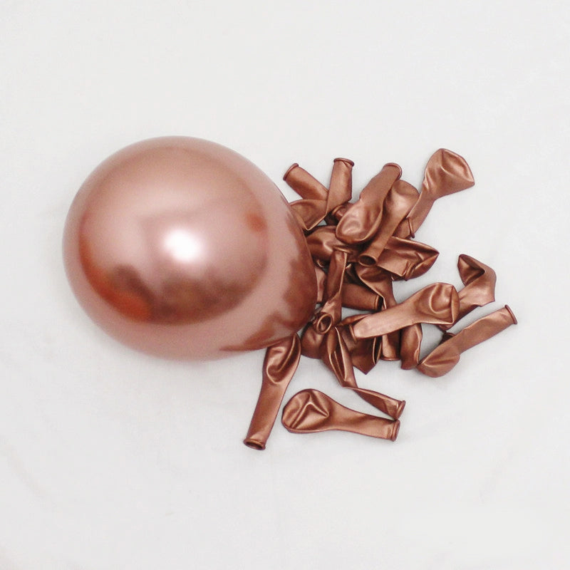 Metallic Rose Gold Latex Balloons For Birthday Party Decorations Available In 5Inch, 10Inch, 12Inch, 18Inch,36Inch