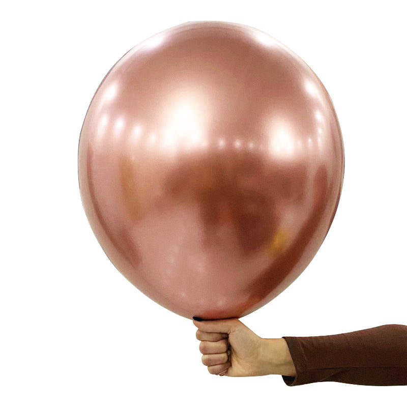 Metallic Rose Gold Latex Balloons For Birthday Party Decorations Available In 5Inch, 10Inch, 12Inch, 18Inch,36Inch