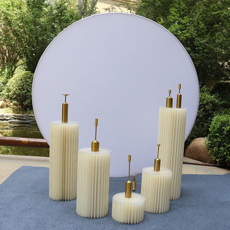 Round Backdrop Cover Wedding Arch Cover for Circle Balloon Arch Frame Arch Backdrop Cover Fabric for Wedding Birthday Party Baby Shower Decoration