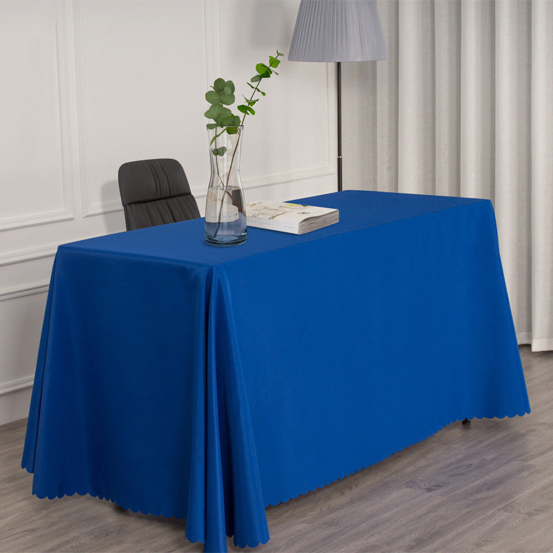 Economy Polyester Tablecloth 90"x156" Oblong Rectangular Royal Blue