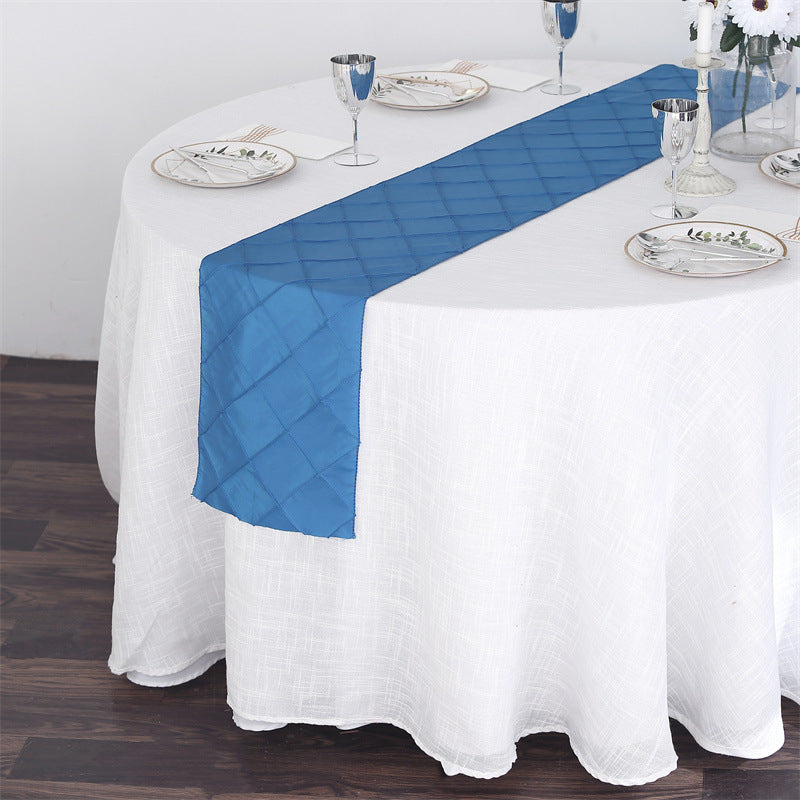 Polyester 108"x12" Table Runner Sapphire Blue