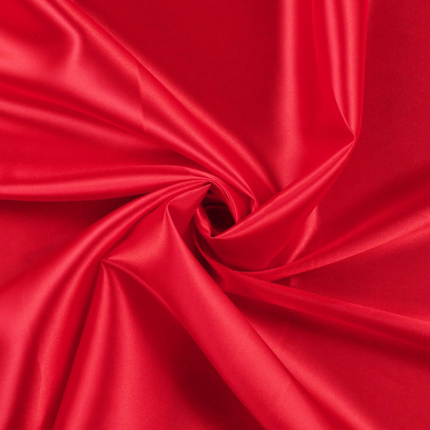 Satin Backdrop Drape Curtain - 9ftx10ft Red