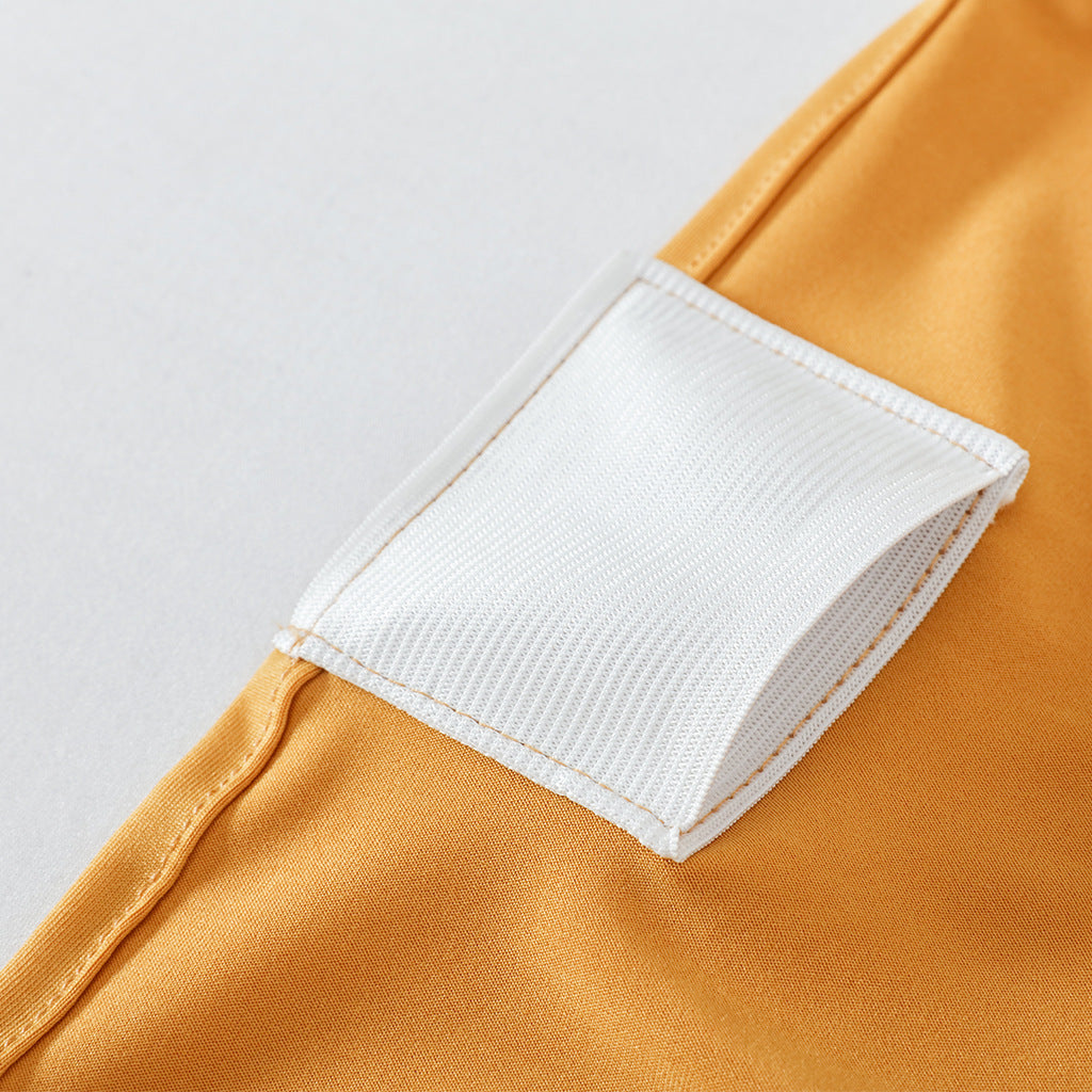 Satin Rosette Spandex Stretch Banquet Chair Cover White