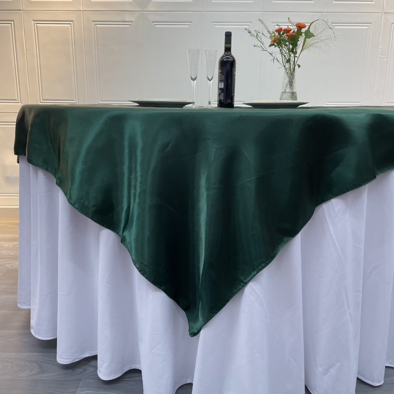 Satin Table Overlay 60"x60" Yellow