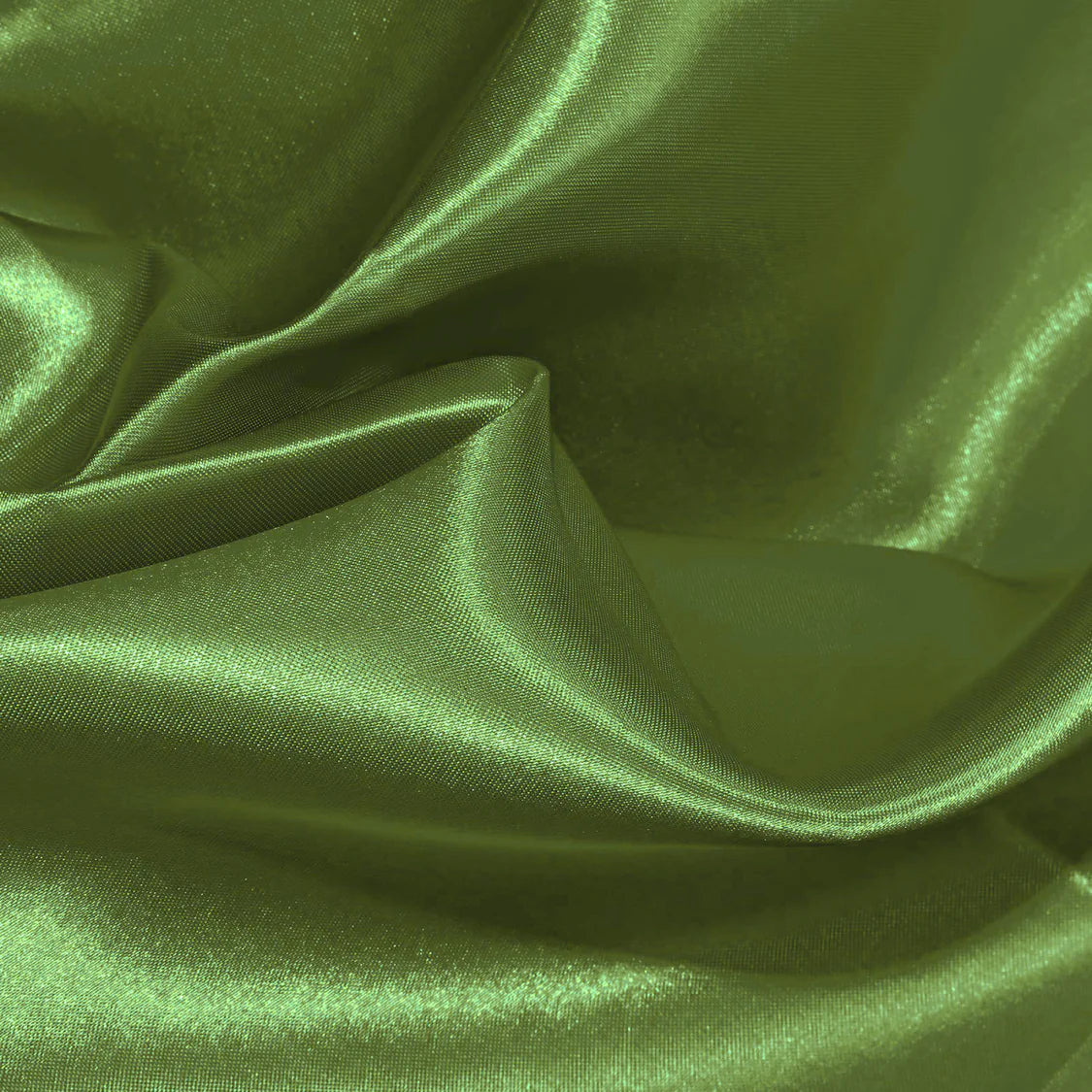 10ft H x 9ft W Satin Drape/Backdrop Olive Green