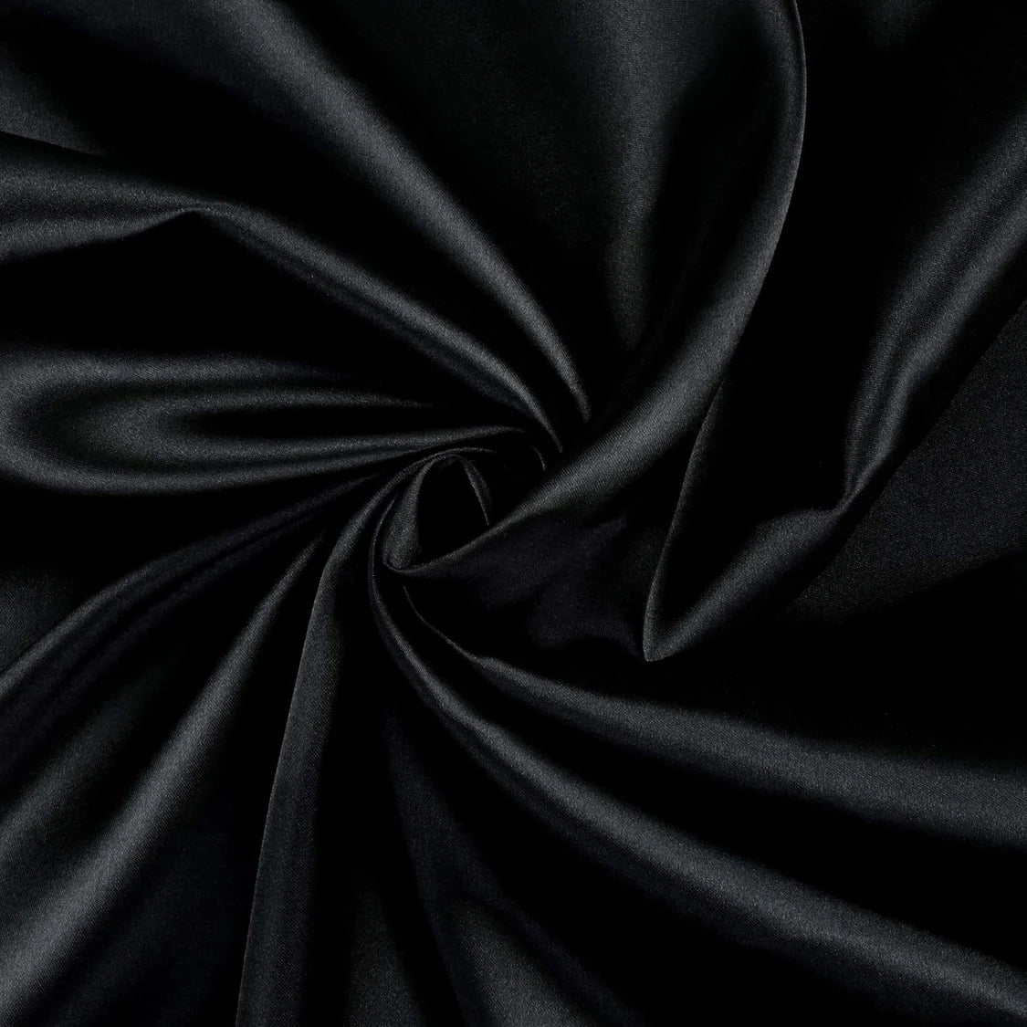 10ft H x 9ft W Satin Drape/Backdrop Black