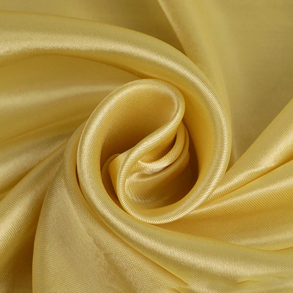 10ft H x 9ft W Satin Drape/Backdrop Light Gold
