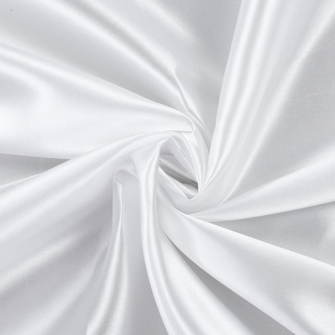 10ft H x 9ft W Satin Drape/Backdrop White