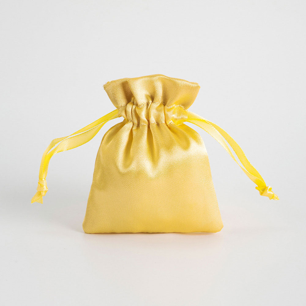 12PCS Satin Gift Bag Drawstring Pouch Wedding Favors Bridal Gold