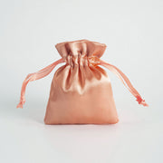 12PCS Satin Gift Bag Drawstring Pouch Wedding Favors Bridal Snow Bud