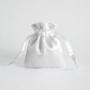 12PCS Satin Gift Bag Drawstring Pouch Wedding Favors Bridal Gray