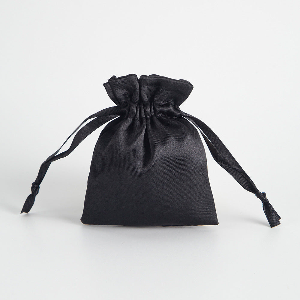 12PCS Satin Gift Bag Drawstring Pouch Wedding Favors Bridal Black