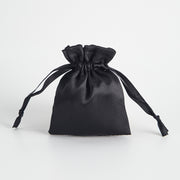 12PCS Satin Gift Bag Drawstring Pouch Wedding Favors Bridal Black