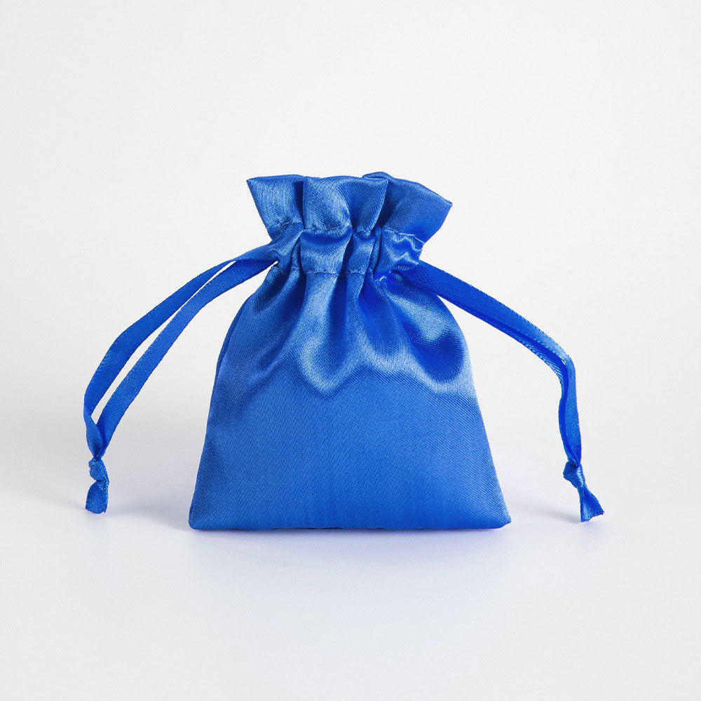 12PCS Satin Gift Bag Drawstring Pouch Wedding Favors Bridal Royal Blue