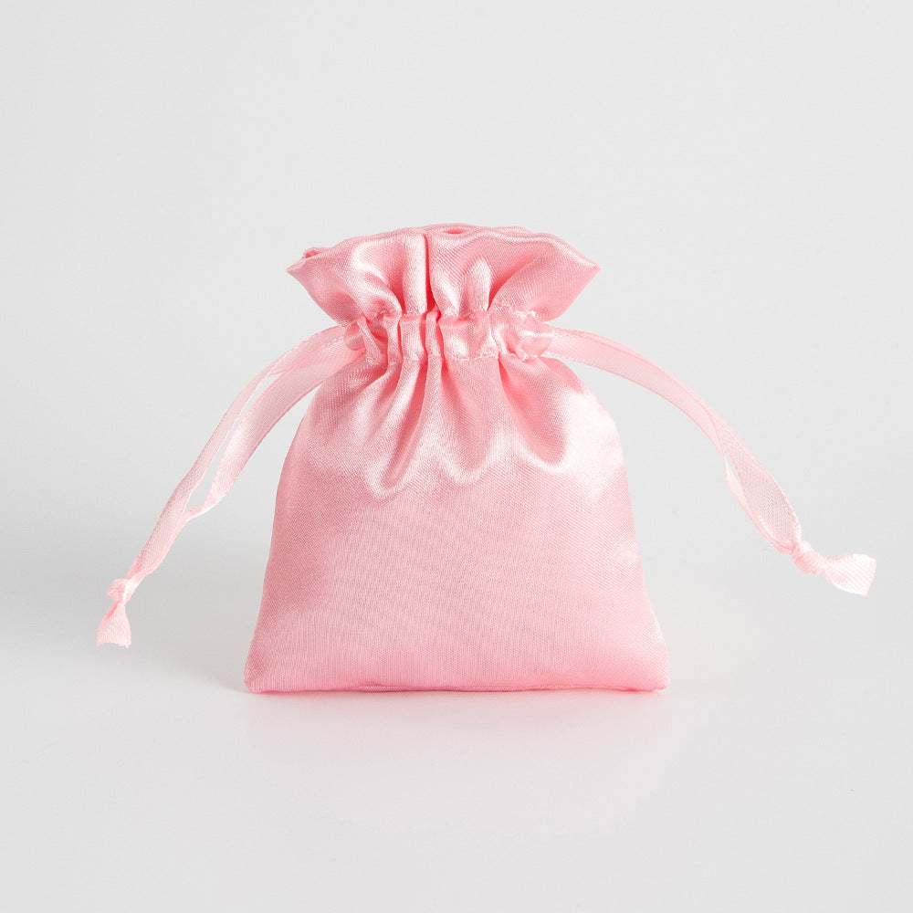 12PCS Satin Gift Bag Drawstring Pouch Wedding Favors Bridal Pink