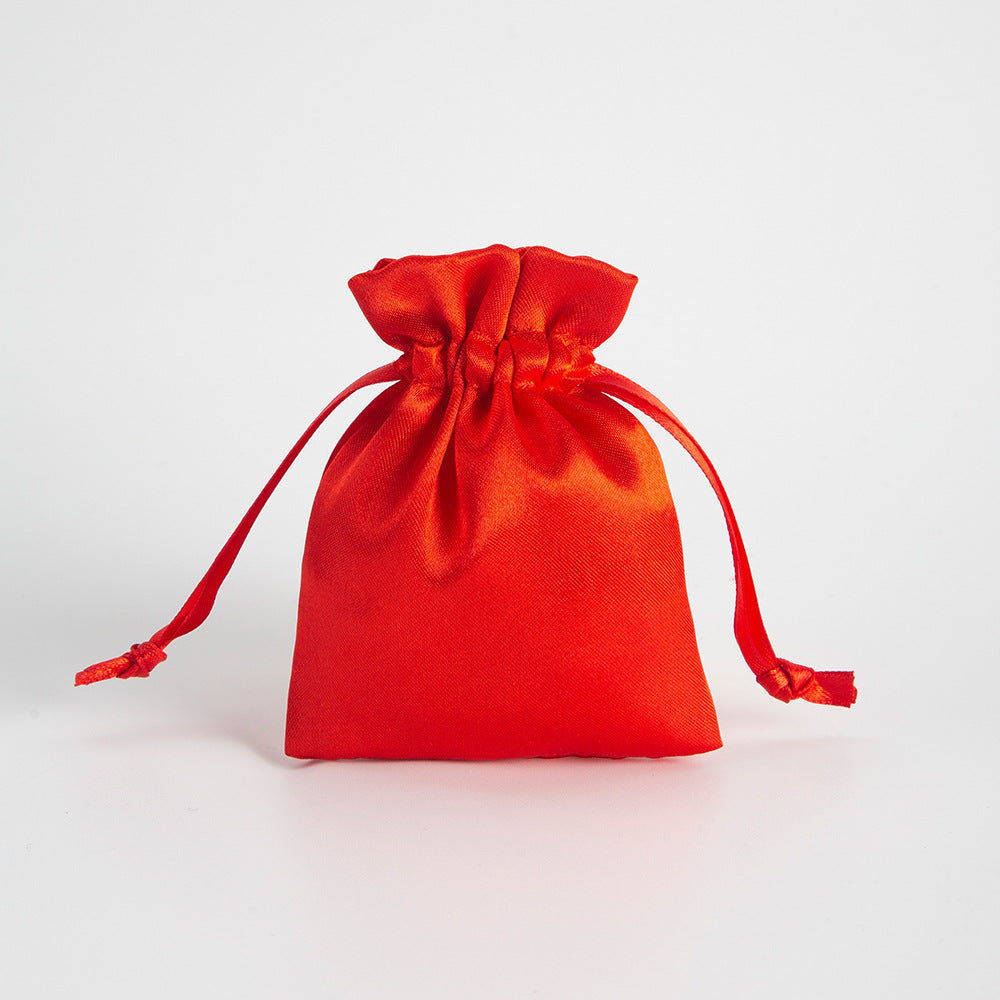 12PCS Satin Gift Bag Drawstring Pouch Wedding Favors Bridal Red