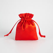12PCS Satin Gift Bag Drawstring Pouch Wedding Favors Bridal Red