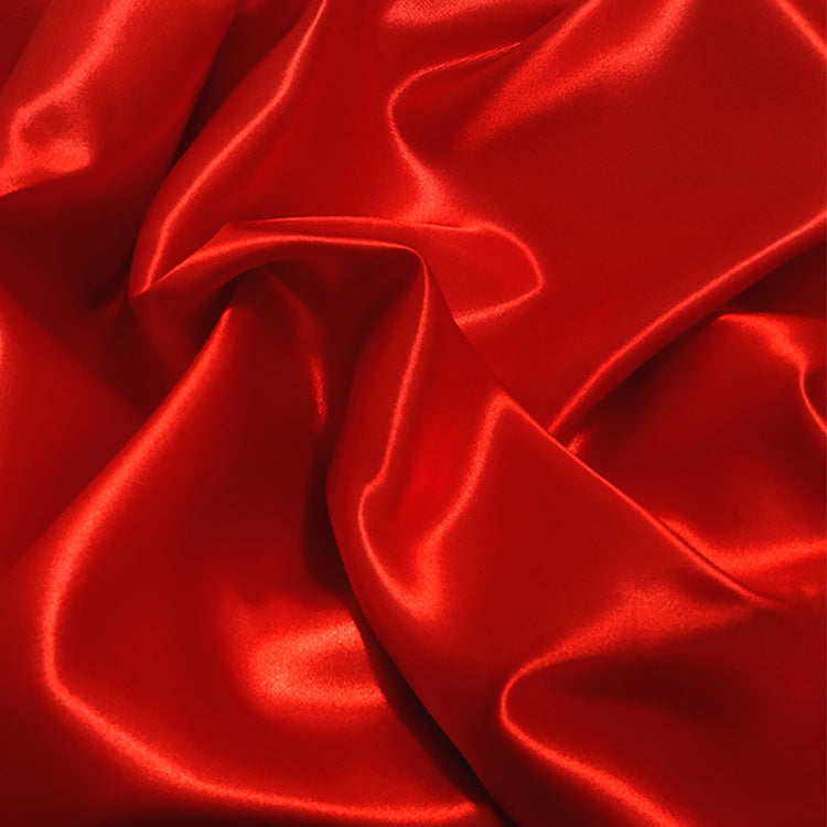 10 yds Satin Fabric Roll Red