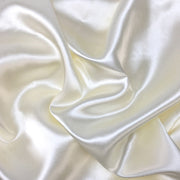 10 yds Satin Fabric Roll Off White