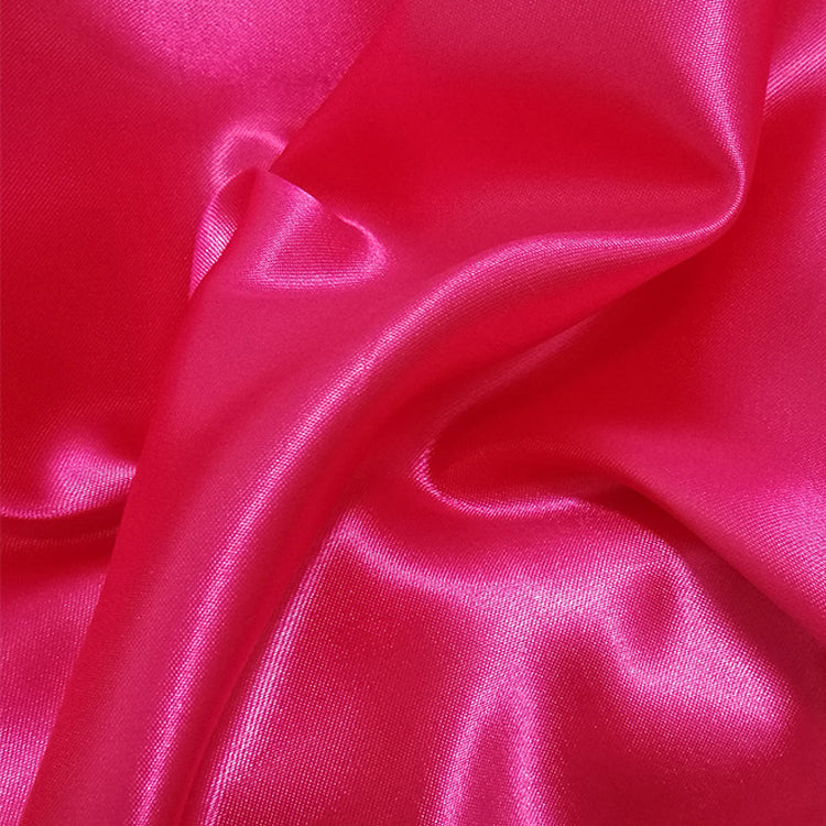 10 yds Satin Fabric Roll Rose Red
