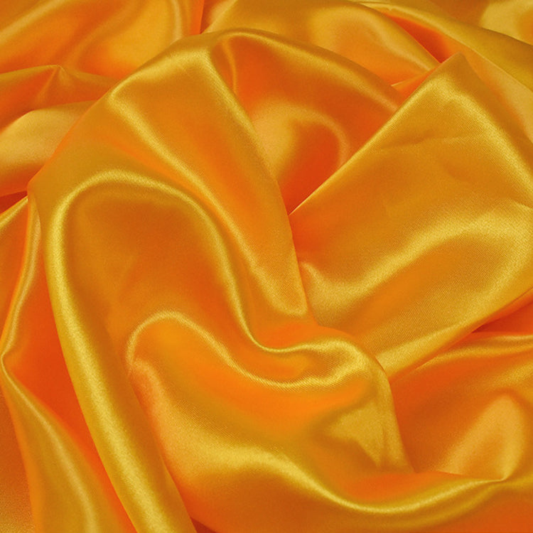 10 yds Satin Fabric Roll Deep Gold