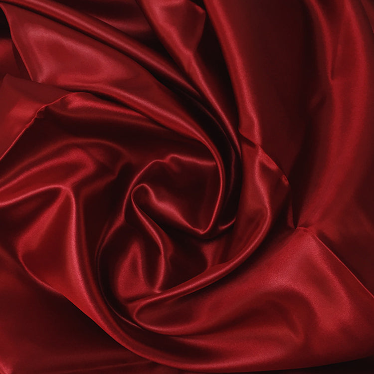 10 yds Satin Fabric Roll Burgundy