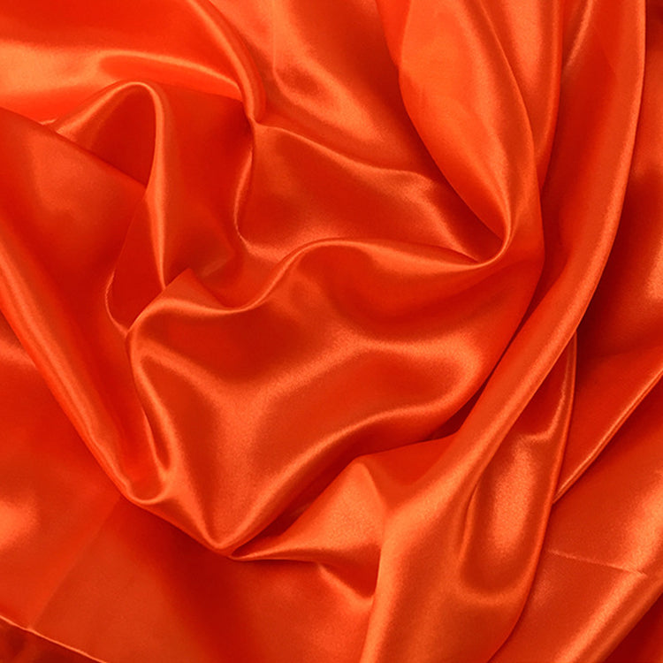 10 yds Satin Fabric Roll Orange