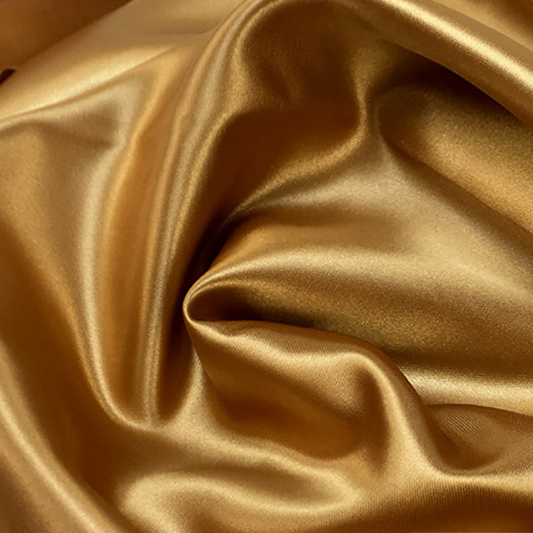 10 yds Satin Fabric Roll Light Brown