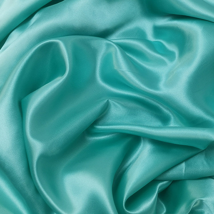 10 yds Satin Fabric Roll Lake Green