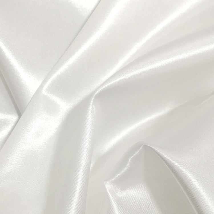 10 yds Satin Fabric Roll White