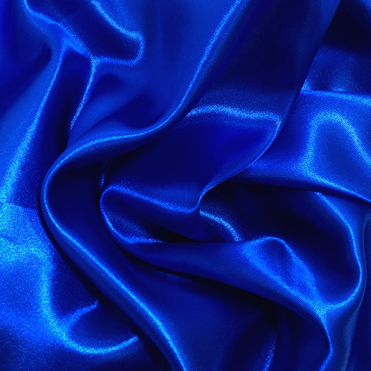 10 yds Satin Fabric Roll Royal Blue