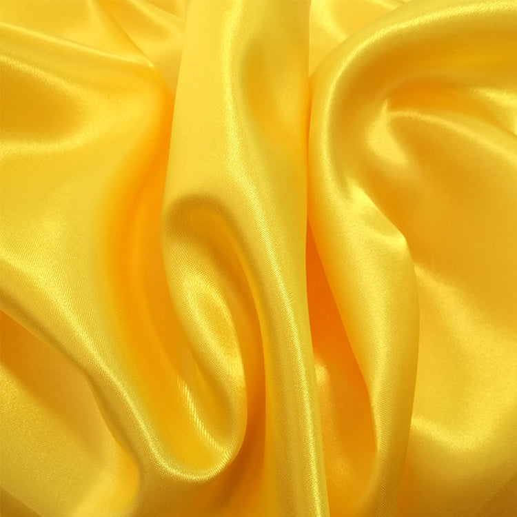10 yds Satin Fabric Roll Light Yellow