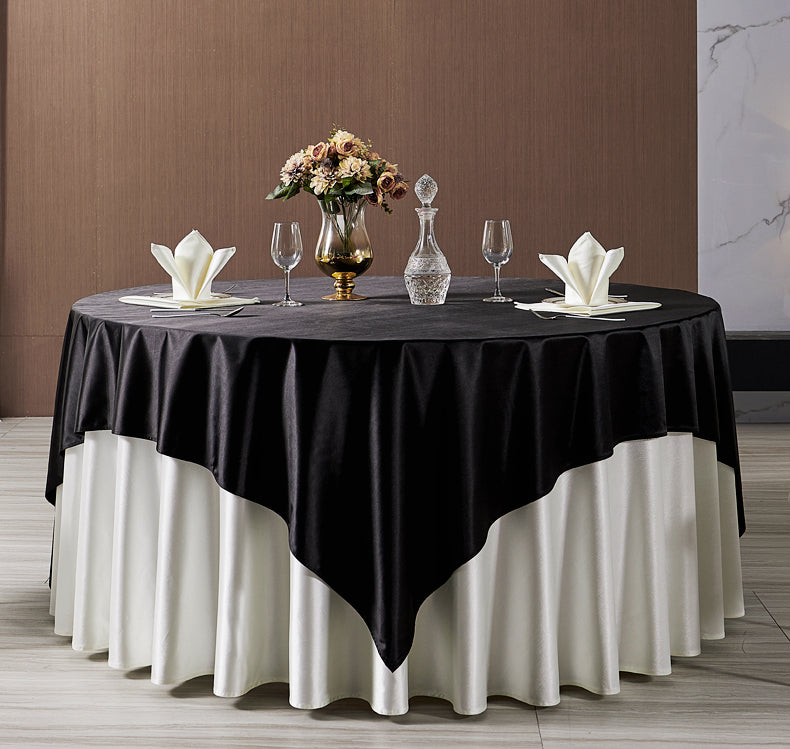 Satin Table Overlay 60"x60" Yellow
