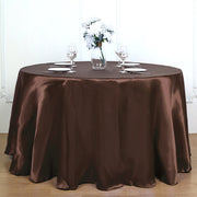 Smooth Fabric Round Satin Tablecloth Coffee